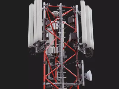Telecommunication Cell Tower 3D model