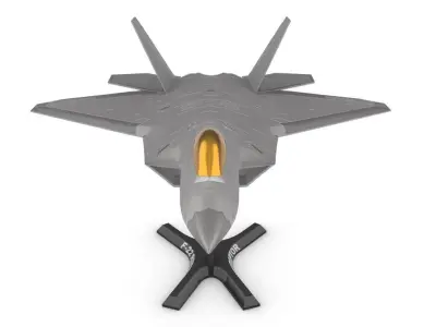 F 22 Raptor in two scales 3D print model
