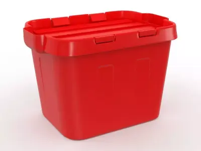 H2000406 BOX RED 3D model