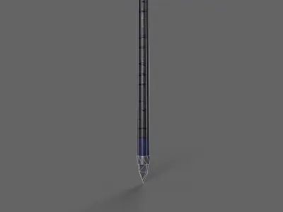 PBR Polearm V3a Low-poly 3D model