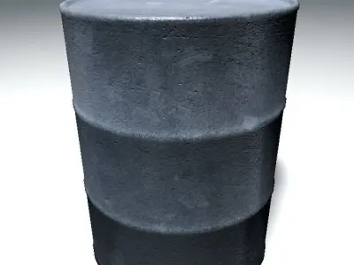Barrel Free low-poly 3D model 2
