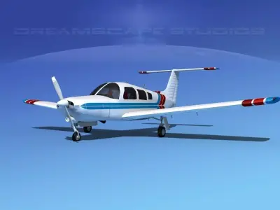 Piper Turbo Arrow III 3D model shop
