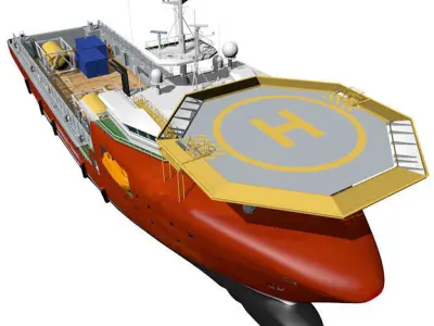 Platform Supply Vessel 3D model