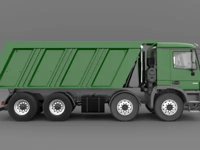 Mercedes Actros 4140-K 8x4 Meiller 3D model
