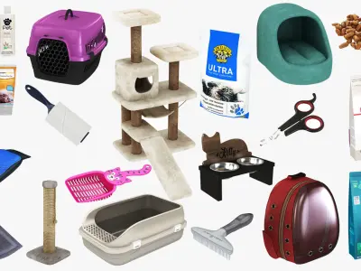 Cat Products 18 in 1 3D model