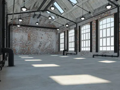 Loft Warehouse 2 3D model purchase