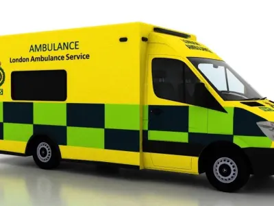 Mercedes Benz Sprinter Truck England Ambulance UK 3D model
