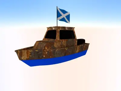 Scotland Fishing Boat 3D model