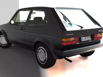 Volkswagen Golf GTI Mk1 Iconic Hot Hatch 3D model
