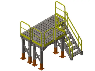 Plataforma Low-poly 3D model purchase