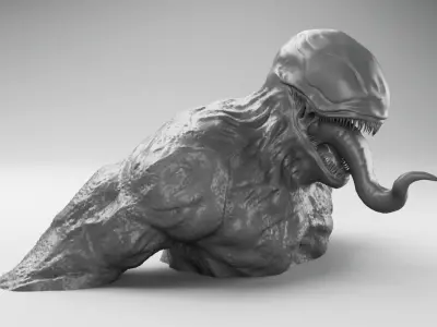 3D printing Venom 3D print model