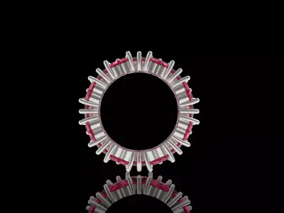 Wedding Heart Band  3D print model