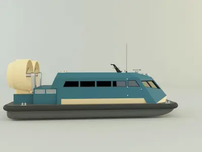 hydroplane 2 models 3D model