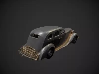 Abandoned Rusty Vehicles Pack 14 In 1 Low-poly 3D model