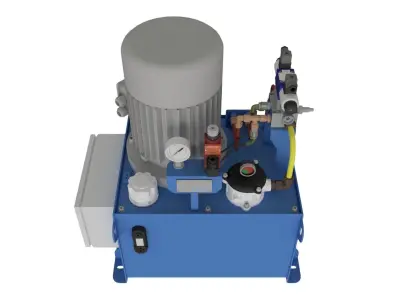 Hydraulic Power System Self-Contained 3D model