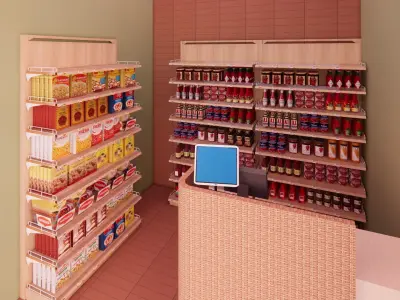 Booth Store 2 3D model