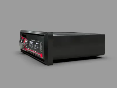 Pioneer DEH-1550UB Car Stereo Low-poly 3D model