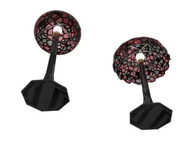 Stained Glass Lamps - RedBlack 3D model