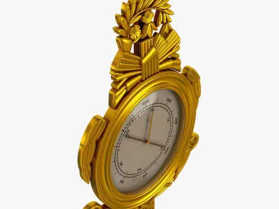 Antique Barometer v 1 3D model