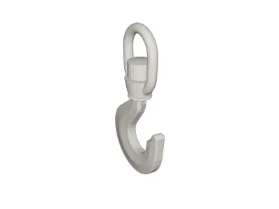 Industrial crane hook Low-poly 3D model