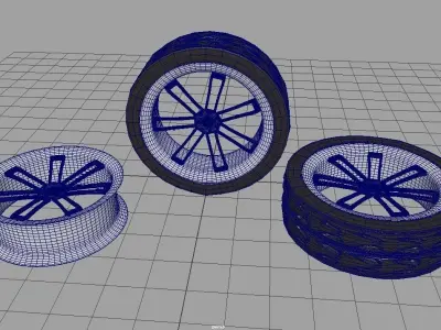 Car Wheels and Rims  3D model