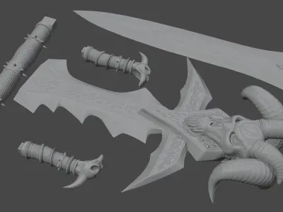 Lich King - Frostmourne 3D print model