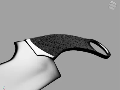 Neck Knife Dagger 3D model