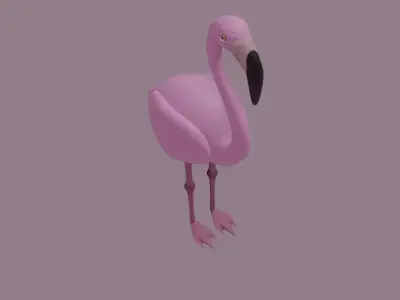 Flamingo 3D model buy