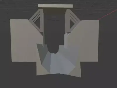 Factory sewage 3D model
