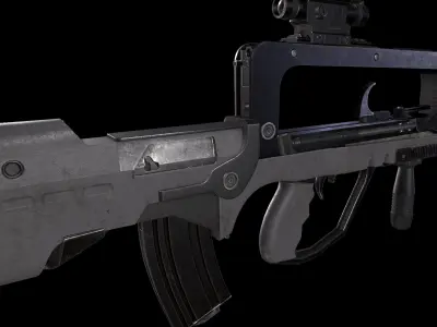 FAMAS G2 Rifle Low-poly 3D model purchase