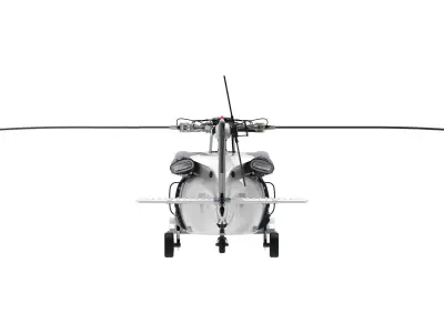 Helicopter Sikorsky UH-60 Low-poly 3D model