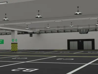 Parking Lot 3D model