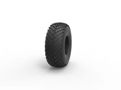 Low pressure tire 2 Scale 1 to 25 3D print model