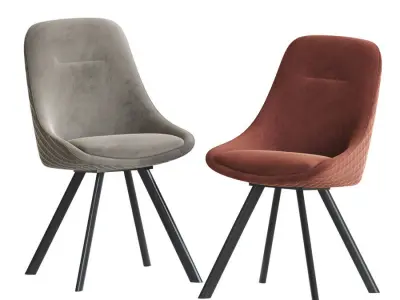 Daniel Swivel Dining Chair 3D model