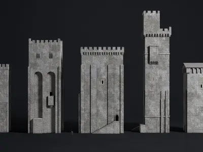 Medieval Building Pack Vol 03 Low-poly 3D model