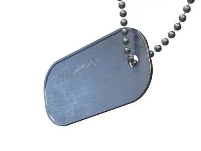 Dog tag 3D model buy