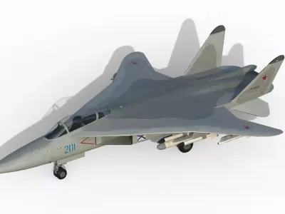 Yak-201 VTOL fighter 3D model