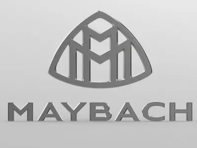 maybach logo 3D model