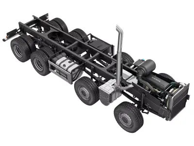 Truck Chassis 8X4 3D model