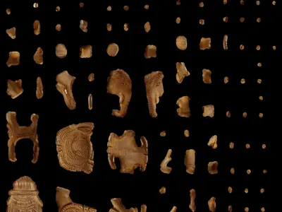 Elephant wood 3d scan 3D model