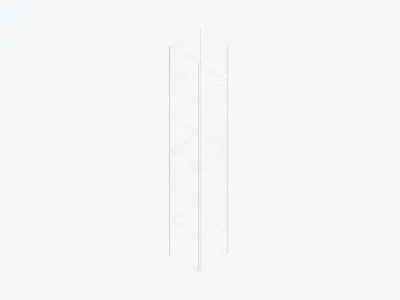 Kinda Locker - Plastic - Locka - Six Tier Low-poly 3D model