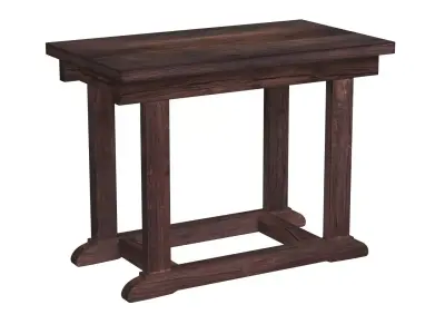 Zinc Top Console Table 3D model