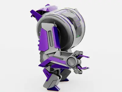 MILITARY DROID FORGE-4 Rigged for Unreal Engine - Unity - MIXAMO 3D model