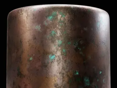 Corroded Bronze metal Substance material and textures Texture