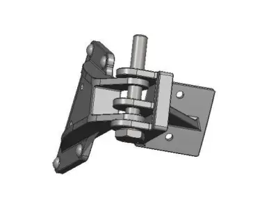 Smoke Box Hinge 1Scale Live Steam 3D Steel Print 3D print model