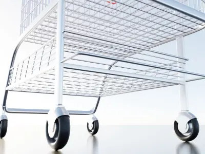 Shopping cart 3D model Feb 2021 3D model