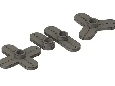 Servo sticks Free 3D print model