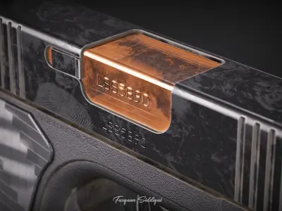 Glock Pistol PBR Low-poly 3D model
