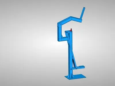 Coconut Dehusker Foot Operated 3D model