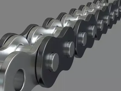 Chain bicycle 3D model